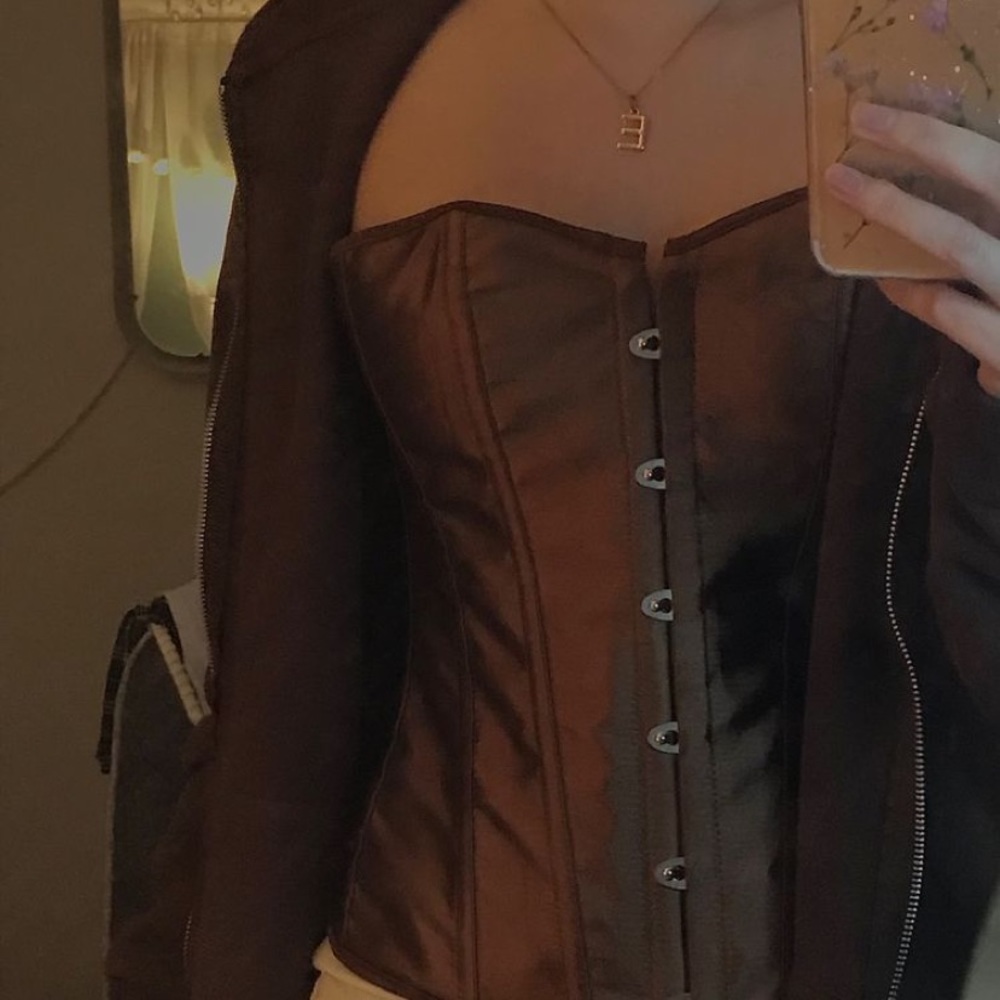 Brown trendy corset